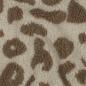 Preview: Teddy Fleece Animal Print Braun/Beige